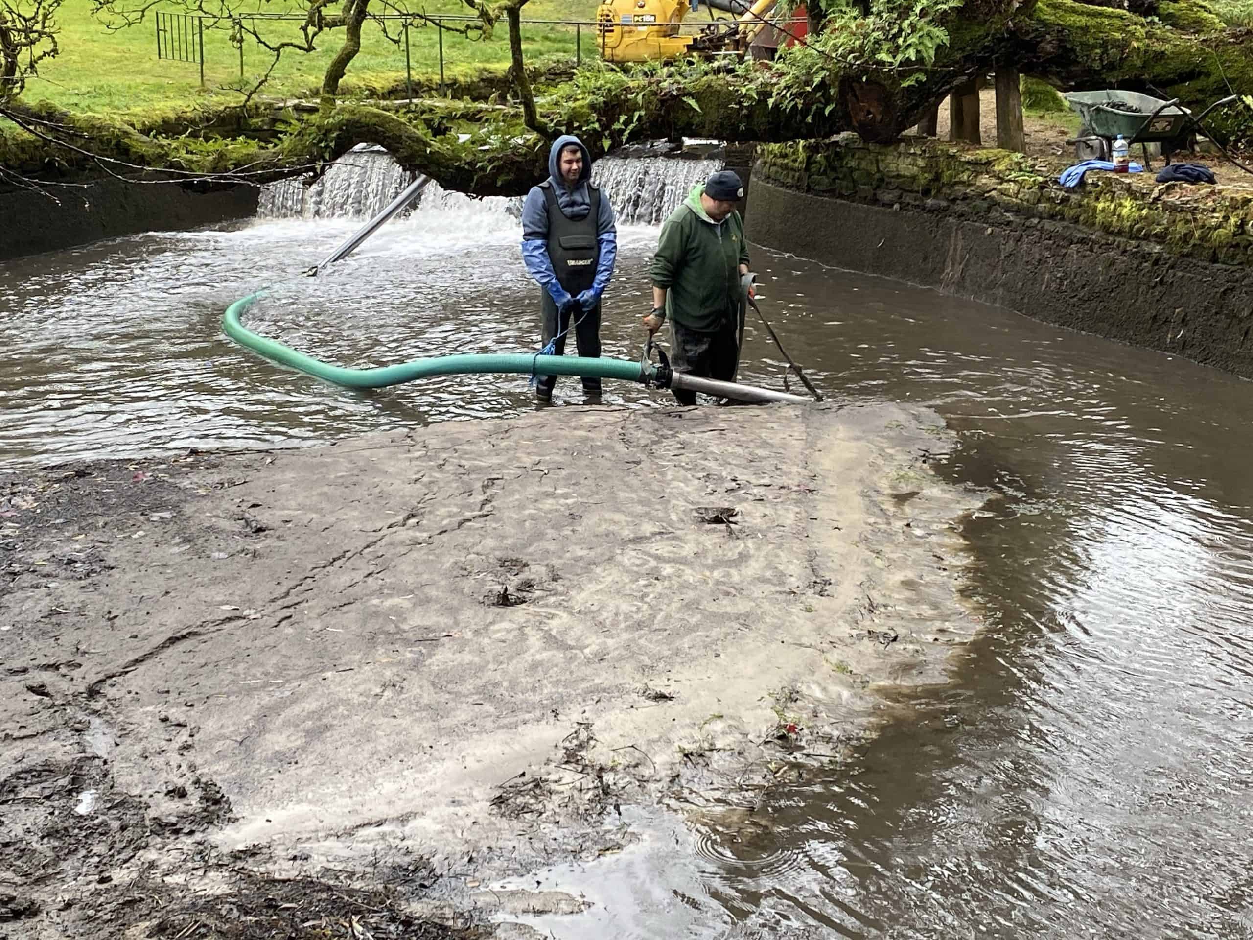 Pumping Silt from the bottom of a Pond